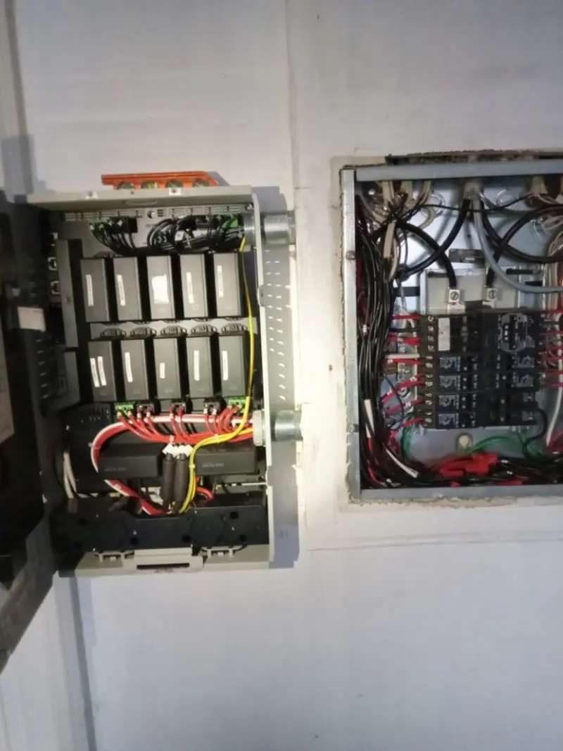 Electrical panel upgrade completed for Security Camera Wiring in Little Falls